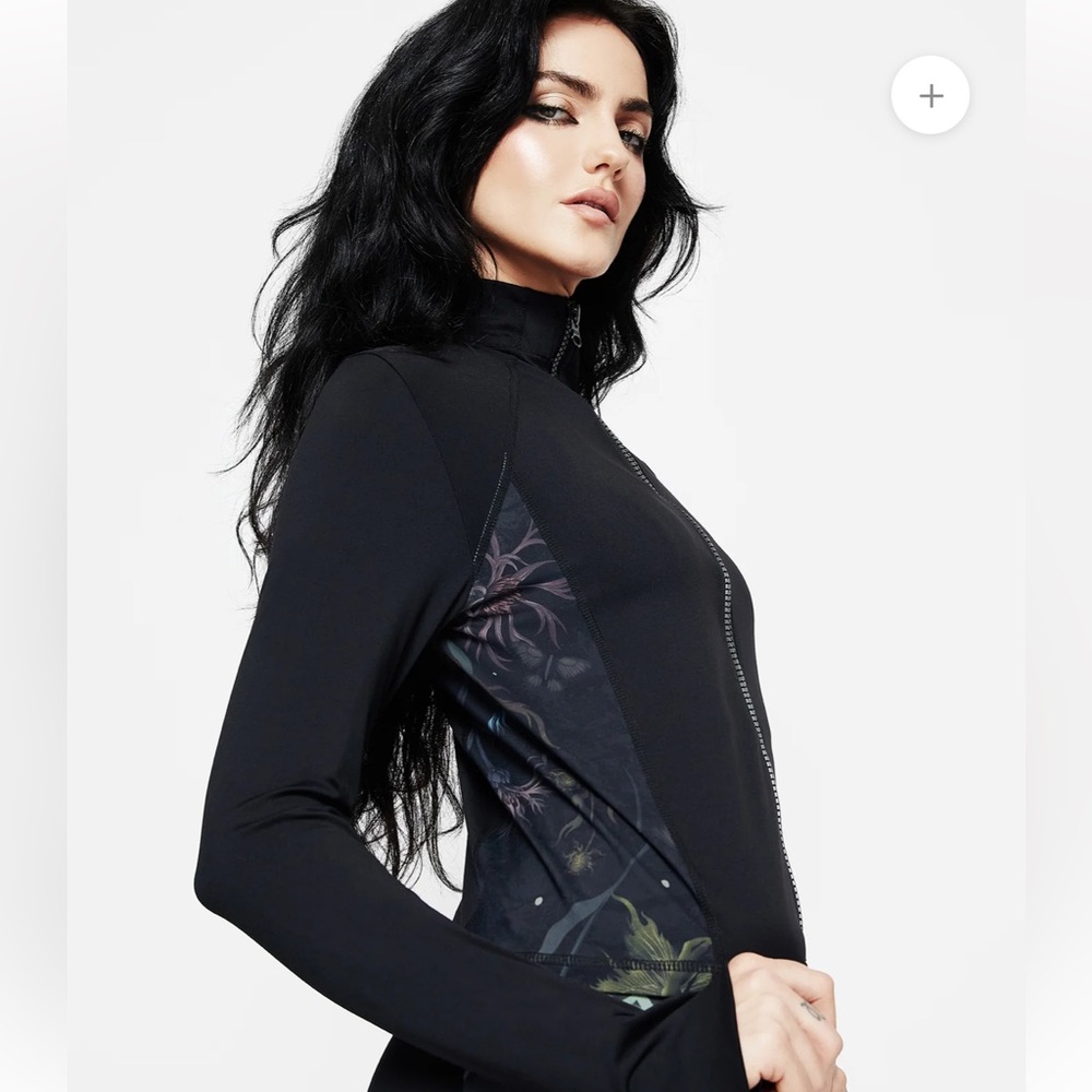 😈Rosanella Floral Fairy Print Athleisure Sports Jacket